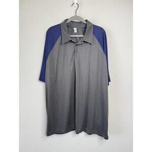 Alo yoga Men’s Colorblock Polo Shirt Short Sleeve Sz 3XL Performance Workout Gym